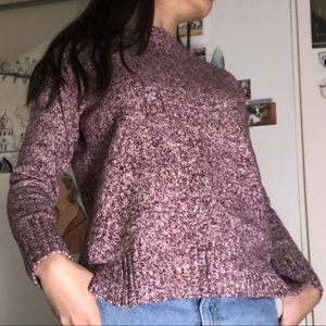 Tommy Hilfiger maroon salt and pepper sweater